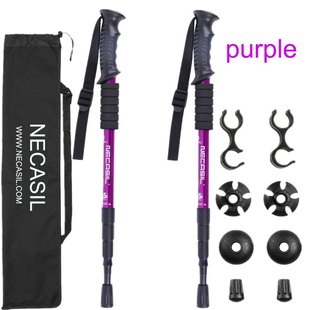 Newcastle Four-section Trekking Straight Trekking Poles - Survival Pro Store