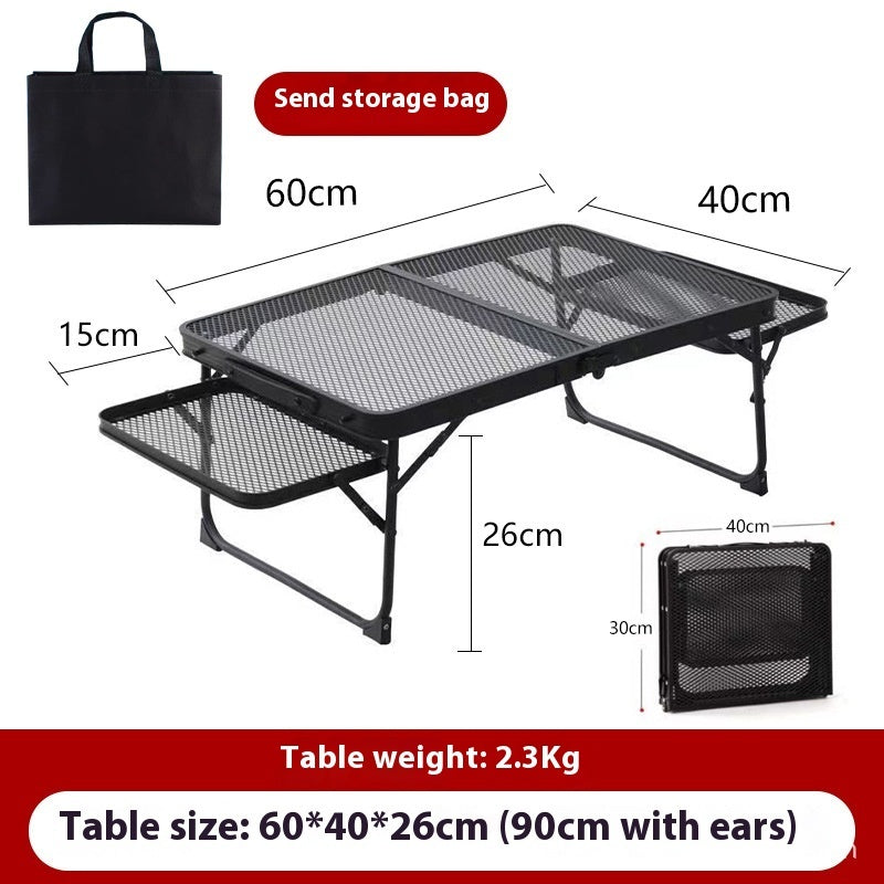 Outdoor Folding Table Portable Round Picnic Table Camping - Survival Pro Store