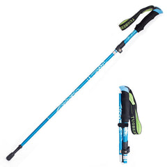 Ultralight Aluminum Alloy 5Sections Walking Poles Adjustable Trekking Poles Telescopic Walking Sticks Anti Shock Hiking Stick - Survival Pro Store