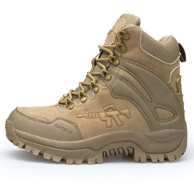 Large Size Army Fan Outdoor Hiking Shoes - Tactical Desert Boots