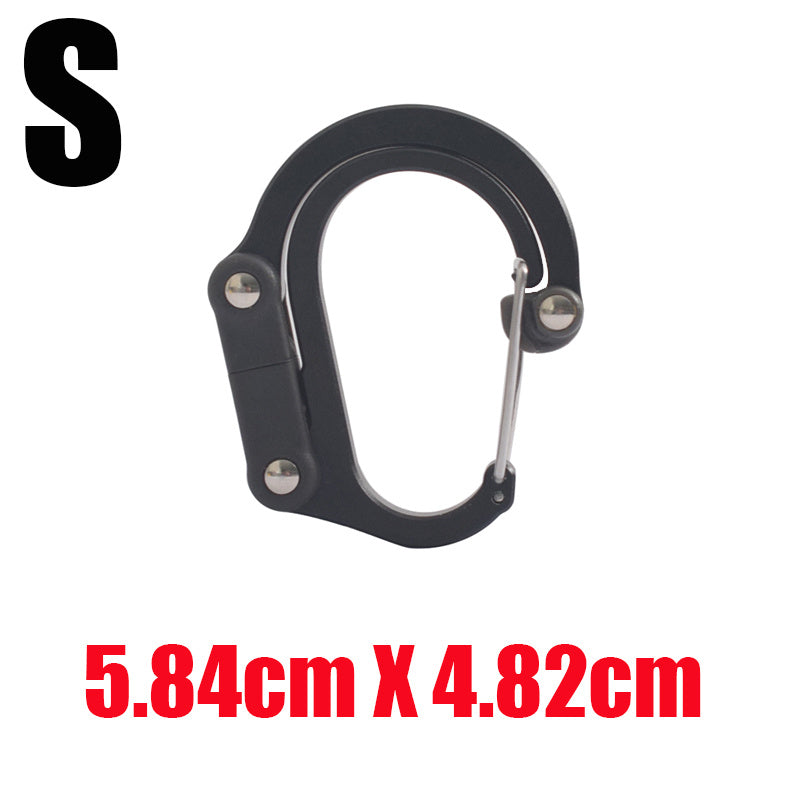 Hybrid Gear Clip - Carabiner Rotating Hook Clip Non-Locking Strong Clips For Camping Fishing Hiking Travel Backpack Out - Survival Pro Store