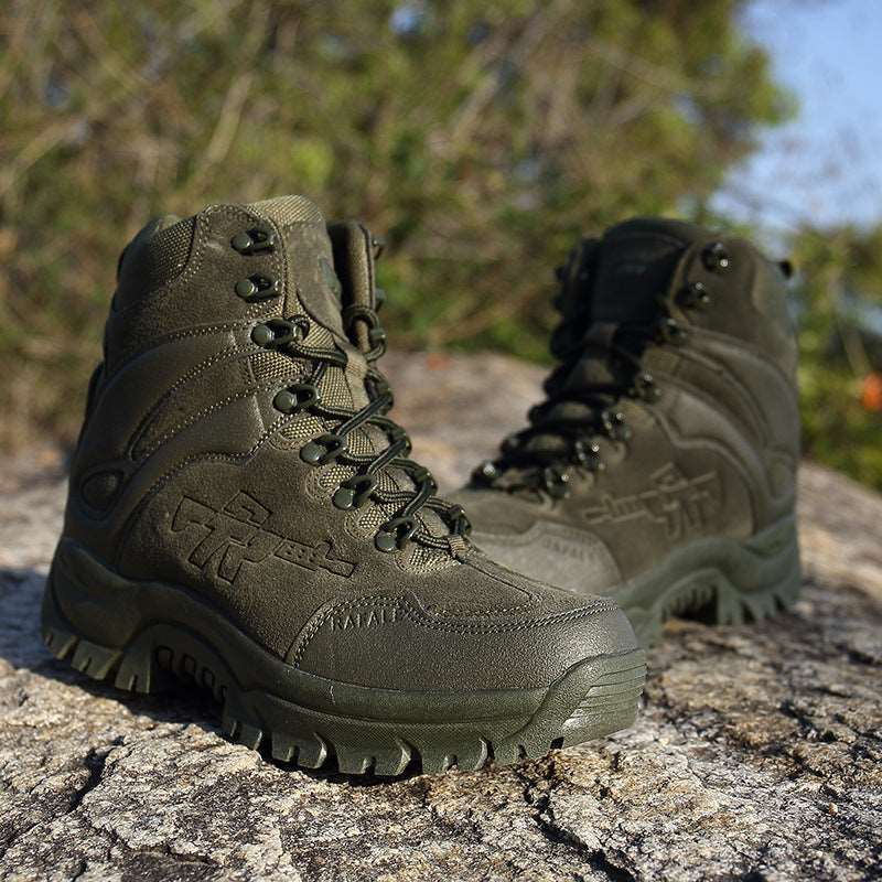 Large Size Army Fan Outdoor Hiking Shoes - Tactical Desert Boots